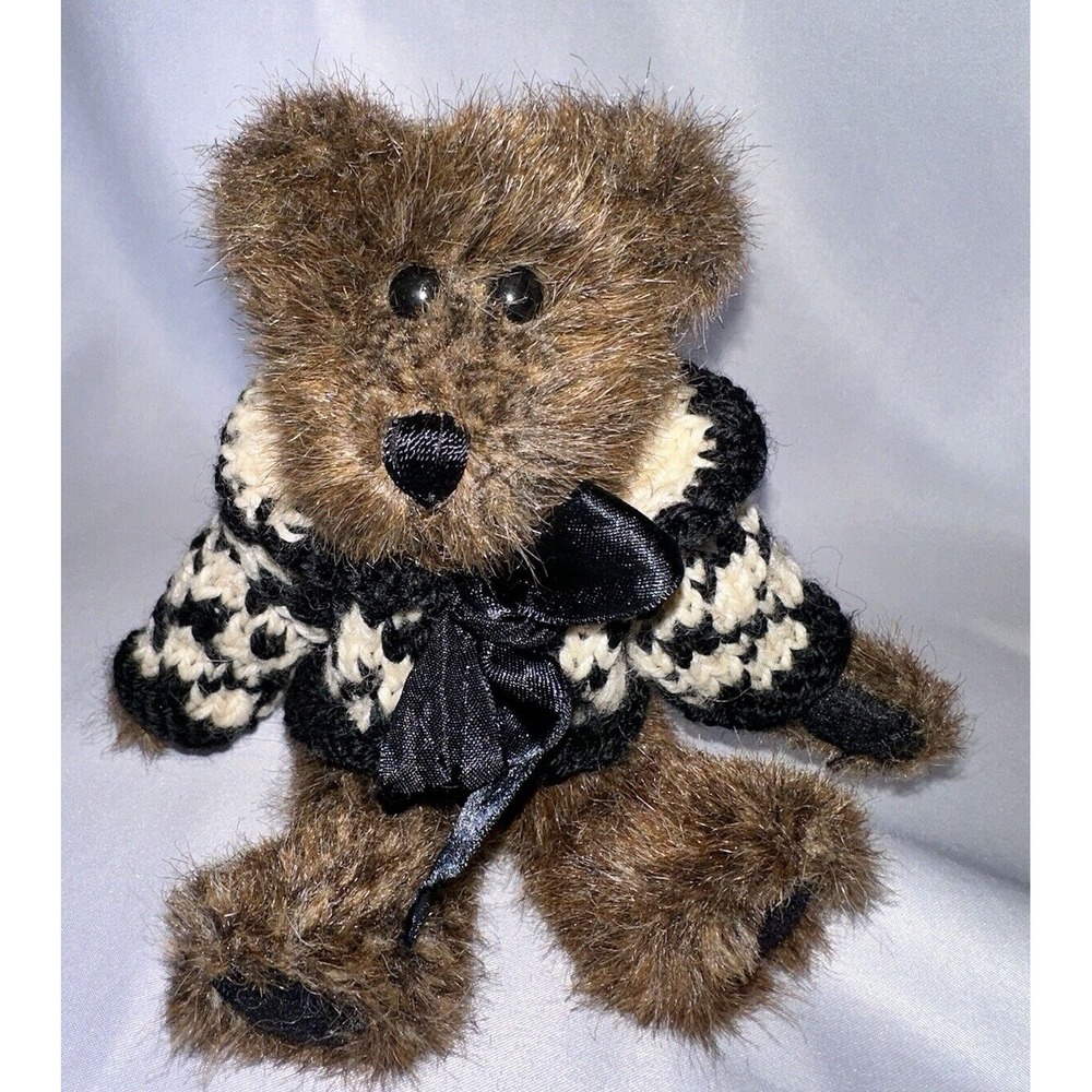 Boyd's Bears Friends Archival McBearlie Small 6 in 91393 Black Sweater